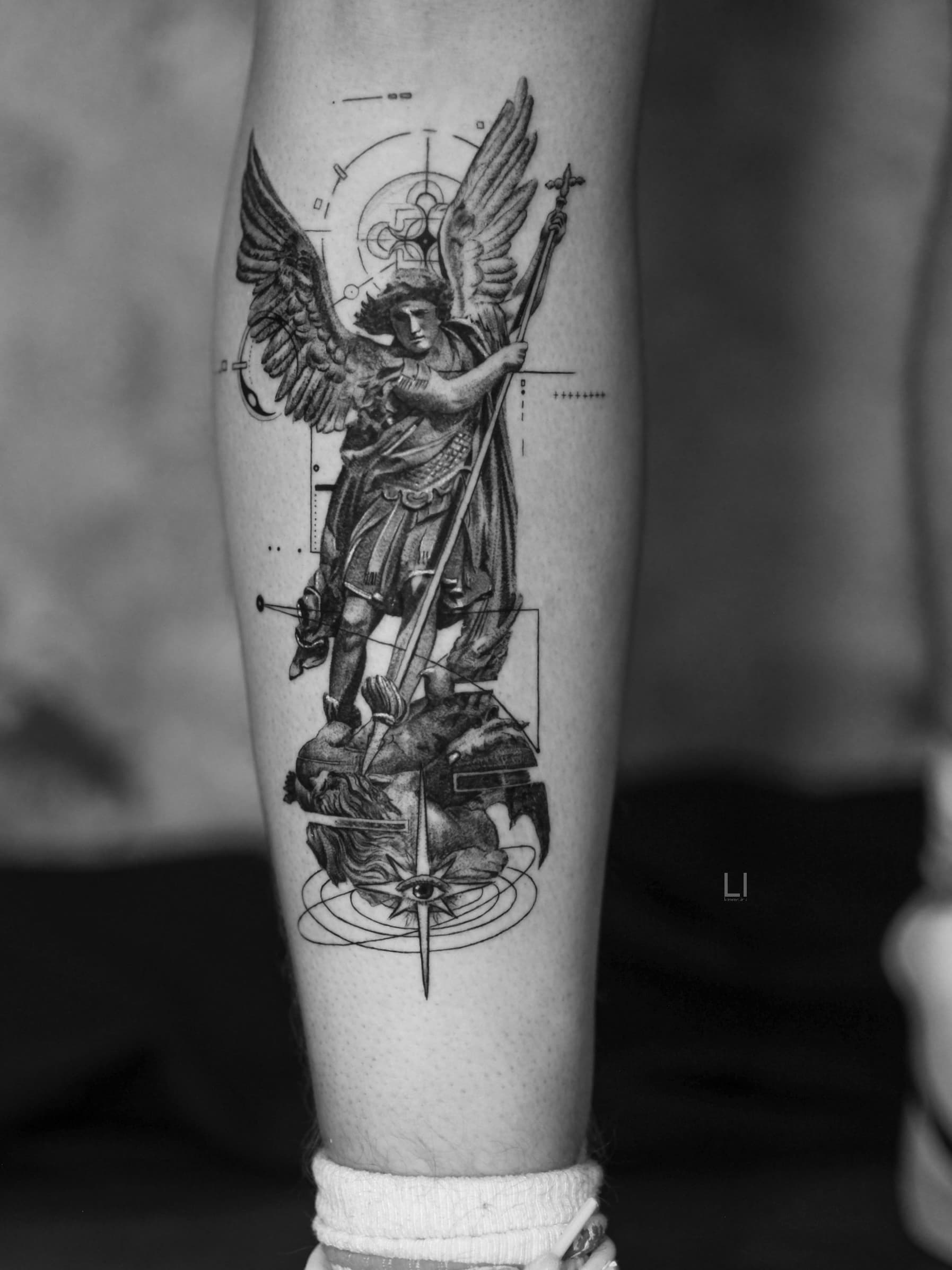 Black & Grey tattoo by Ali